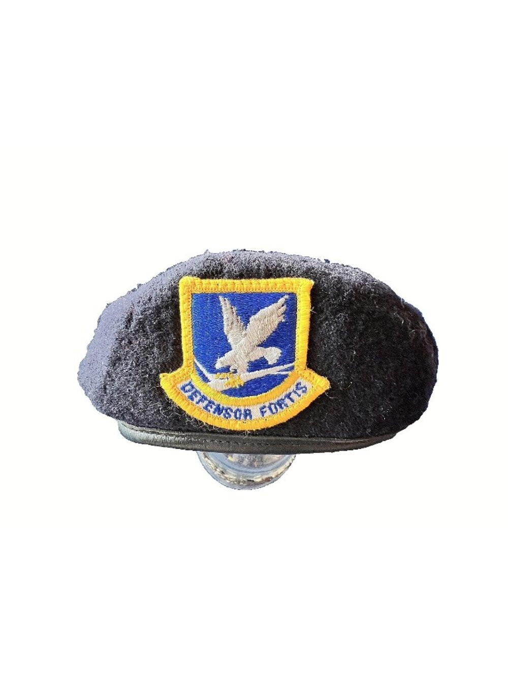 U.S. AIR FORCE Beret DEFENSOR FORTIS Flash Patch 100% Wool Wings Collection